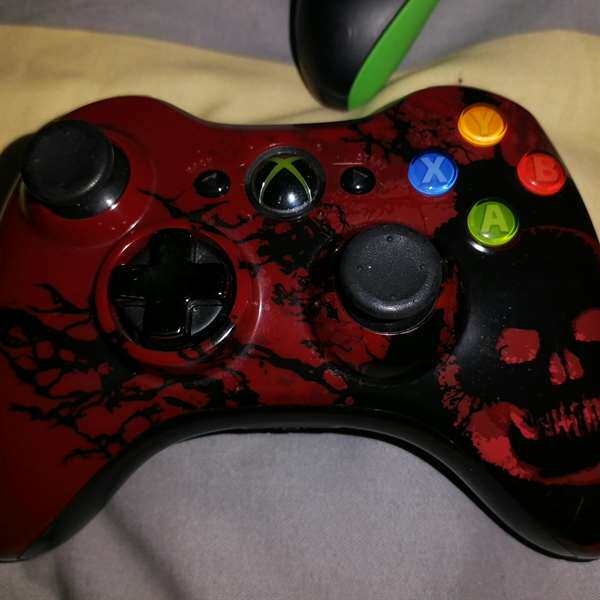 询价购-xbox360 原装无线手柄 战争机器限定版