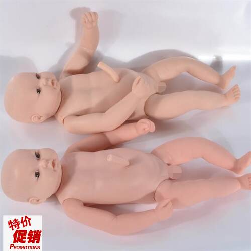 高级出生婴儿附脐带模型初生儿附脐带模P型新生儿附脐带模型