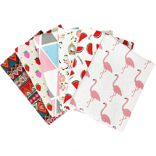 棉麻布料亚麻背景布ins风窗帘布茶几布沙发布DIY网红背景布格子布