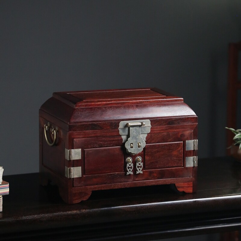 印度小叶紫檀木首饰盒康御红