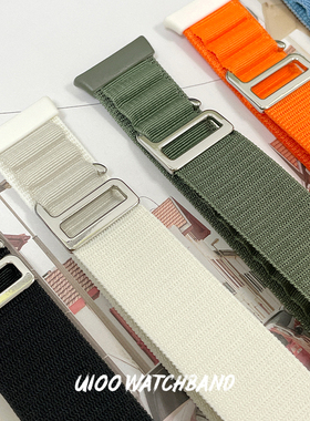 UIOO适用小米手环8/9Pro表带高山回环尼龙编织运动红米watch6表带