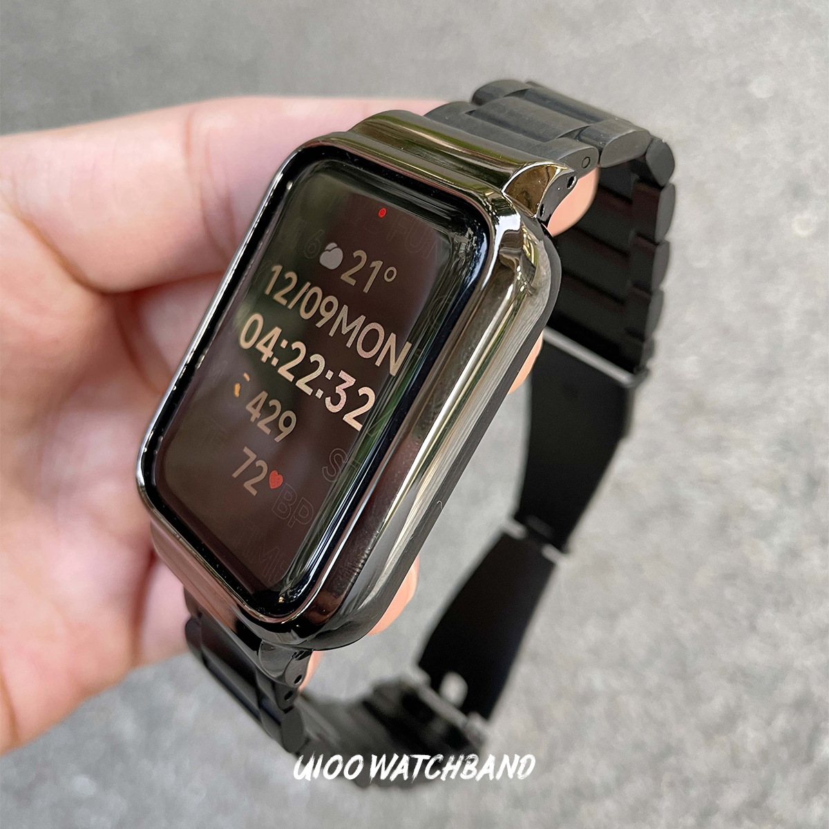 适用于小米手环9pro表带金属不锈钢三株钢带高级感红米watch5表带