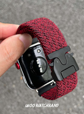 适用华为fit4/fit3表带降落伞扣尼龙编织时尚男女华为fit4pro表带