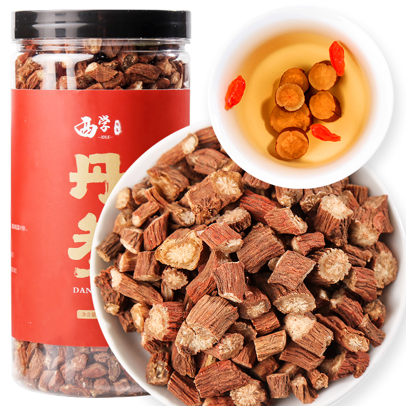丹参正品紫丹参片泡水喝非野生丹参粉非特级红丹参养生茶500g