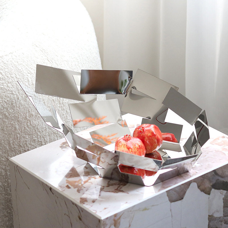 几何艺术置物果篮客厅金属镂空水果盘茶几设计师装饰创意软装摆件,金属材料及制品,其他金属制品,淘宝优惠券,粉丝福利购,淘宝优惠卷
