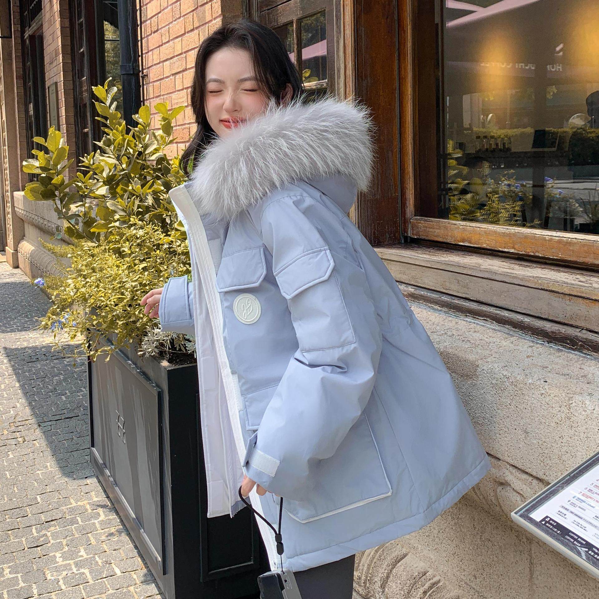 2024新款胖mm300斤加肥加大码派克中长款孕妇羽绒服女特大码2445