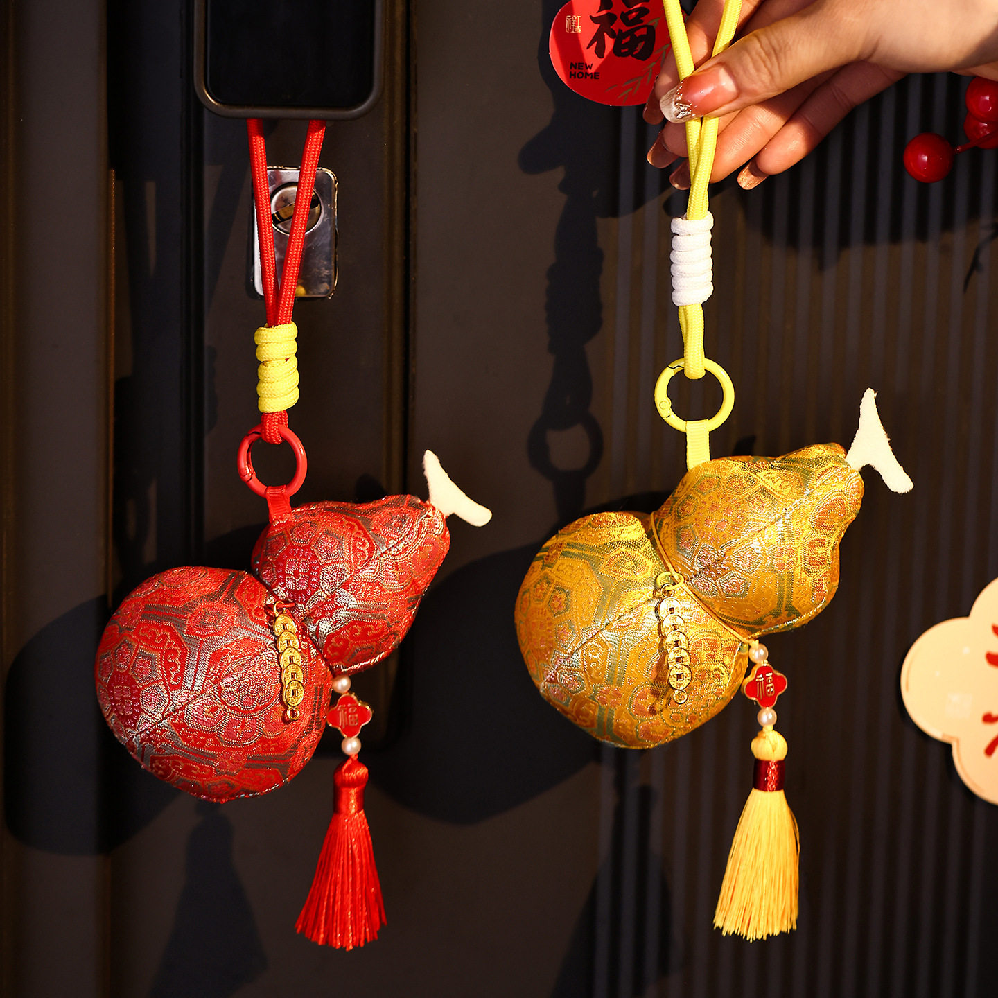 2026马年挂件葫芦挂饰春节过年入户门把手喜庆氛围布置新年装饰品,节庆用品/礼品,文化创意文具,淘宝优惠券,粉丝福利购,淘宝优惠卷