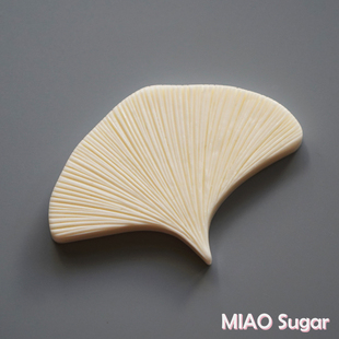 【喵糖】银杏叶纹理树脂硬模具糯米纸花糖纸花黏土翻糖蛋糕花模具