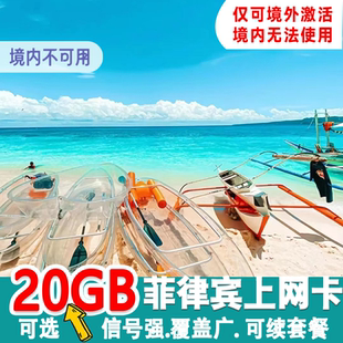 菲律宾电话卡4G高速流量上网卡长滩岛宿务薄荷旅游globe网络SIM卡