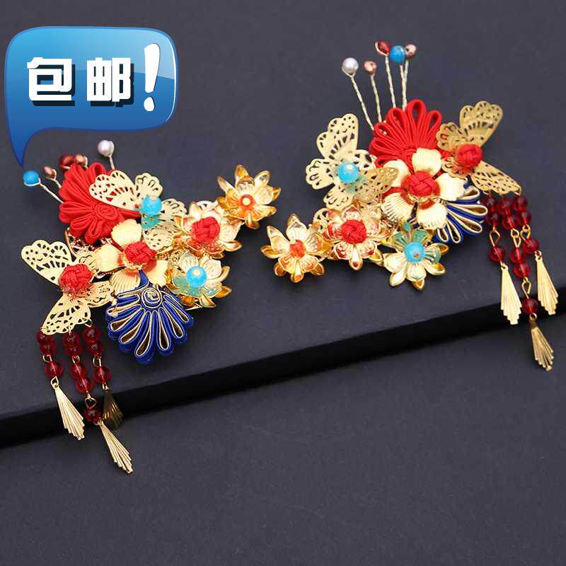 2017新款中式新娘头饰凤冠结婚秀禾服头饰古装汉U服发簪步摇饰品|msdalam kategori Butik wanita / wanita, wanita saiz besar - dari Buy2taobao.com untuk memberikan perkhidmatan ejen Taobao profesional membeli