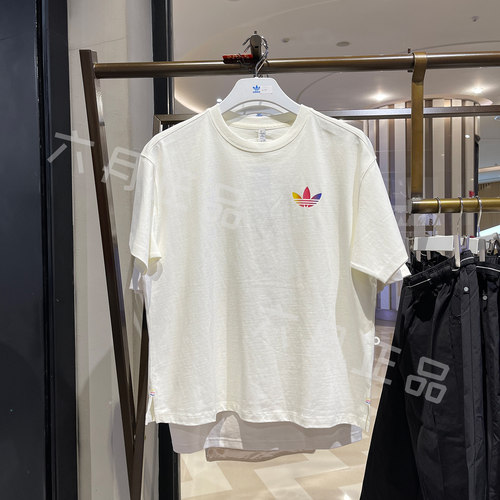 阿迪达斯三叶草女子透气运动T恤