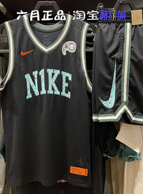 正品NIKE耐克男子篮球背心运动休闲训练无袖球衣T恤 HF6136-010