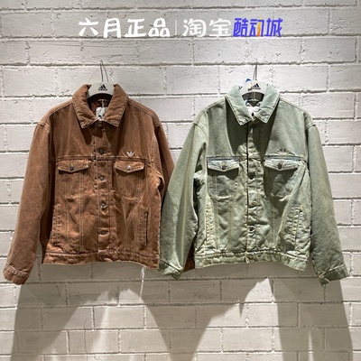 阿迪达斯三叶草男女同款牛仔外套