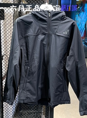 专柜正品Adidas阿迪达斯男子三条杠抓绒外套防风保暖夹克 KA1307