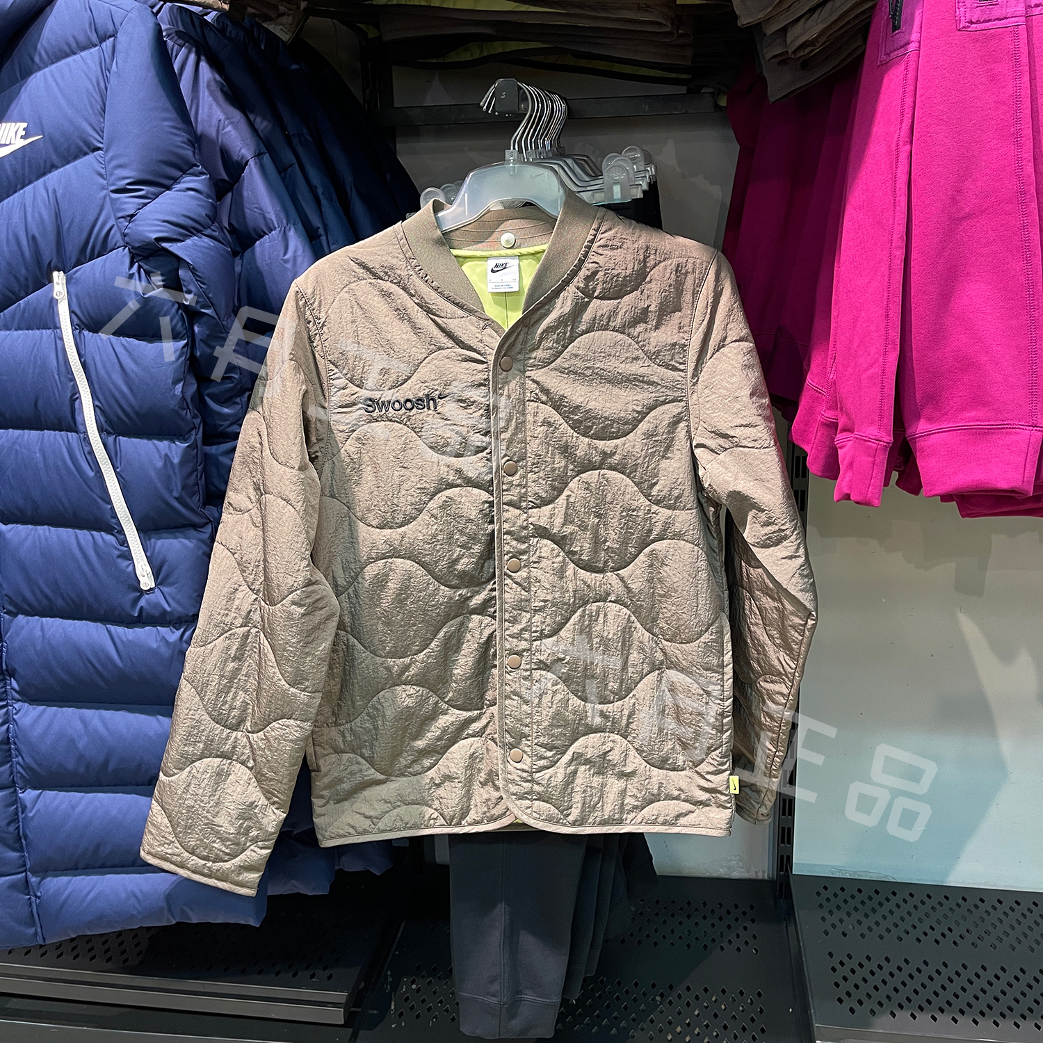 耐克刺绣棉服外套运动棉衣