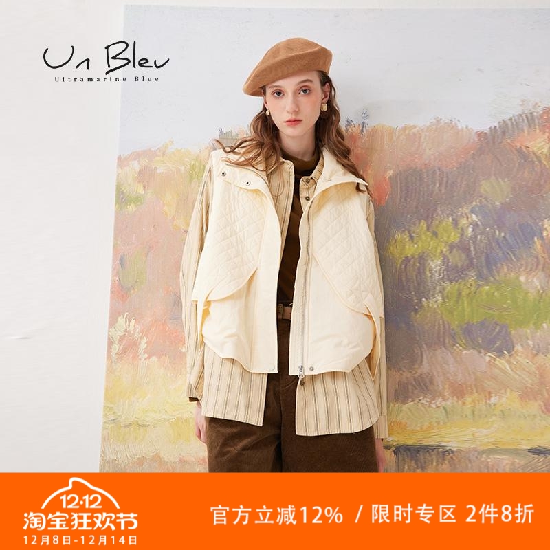 百搭保暖马甲女设计感