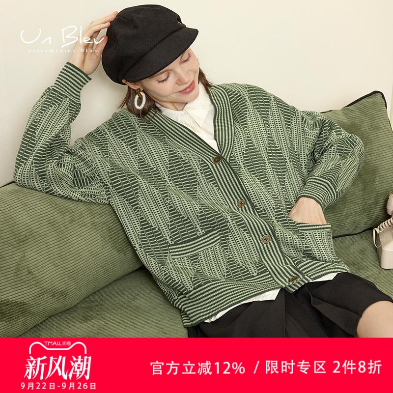 慵懒风宽松unbleu复古新款毛衫