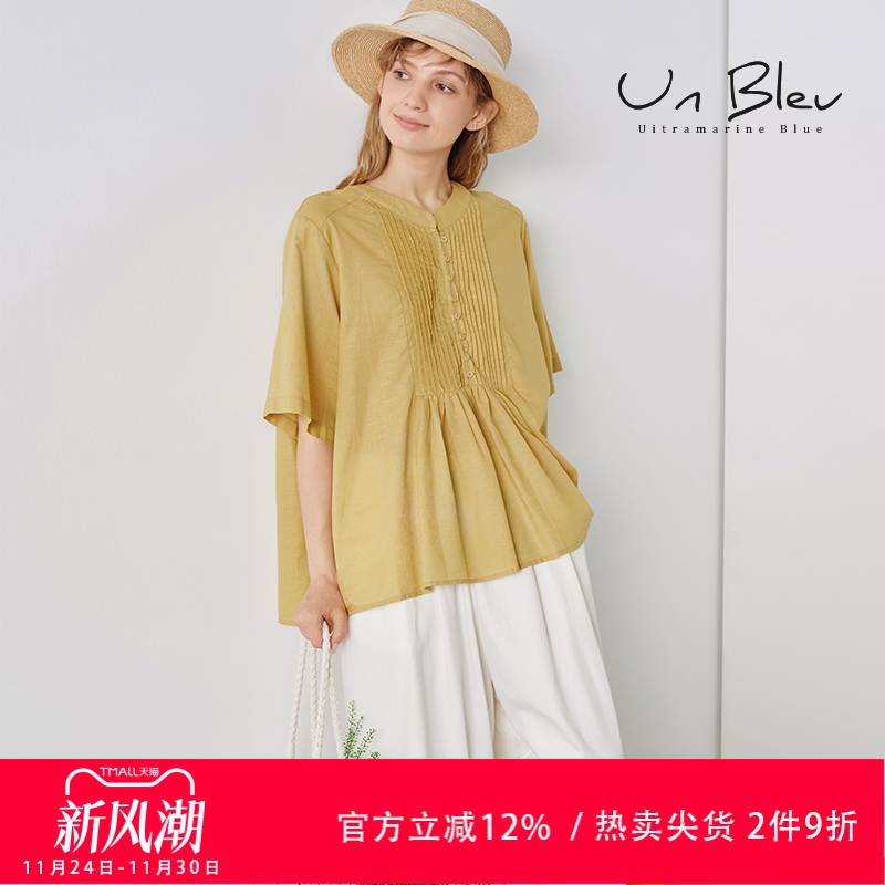 棉麻衬衫女2025新款夏季女装