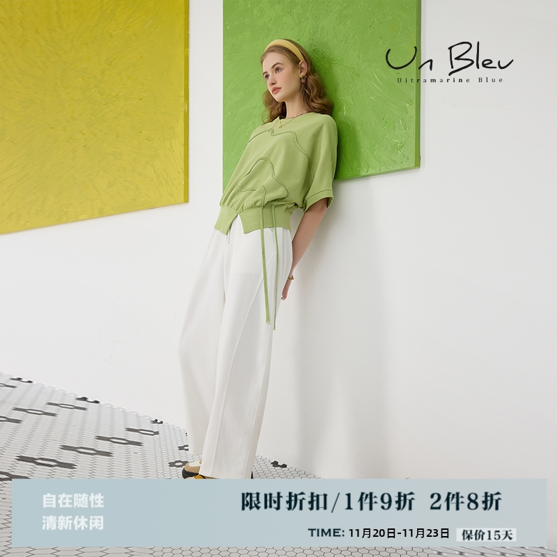 白色阔腿裤女小个子夏季休闲时尚