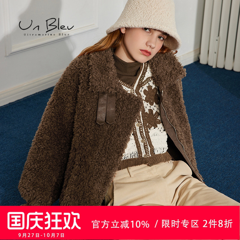 皮毛一体外套女冬季加厚2022年