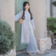 汉元 原创波西米亚圆领长比甲改良宋裤 素日常夏 夏日海风 云藏月绣