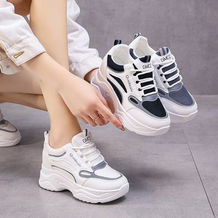 2024新款运动鞋子女夏季内增高女鞋春百搭休闲网面透气小白鞋老爹