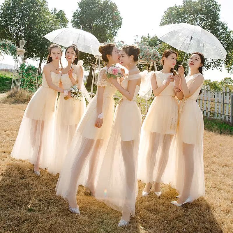中秋晚礼服仙气梦幻森系超仙订婚礼服女甜美少女伴娘服2019新款春|ruв категории Женская одежда, Cвадебные платья, платье/вечернее платье - от Buy2taobao.com для оказания профессиональной услуги покупки агента Taobao