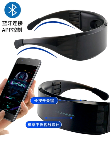 Полно -колорный светодиодный освещение очки научно -фантастическая вечеринка на день рождения лучшее оборудование Judin.com Красный стиль наука и технология