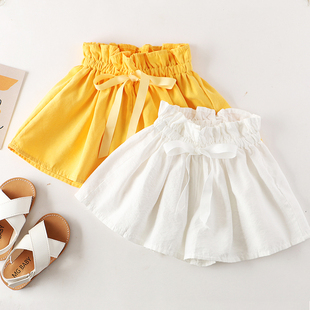 纯棉宽松裤 外穿夏新款 女童短裤 子儿童休闲百搭裙裤 清仓