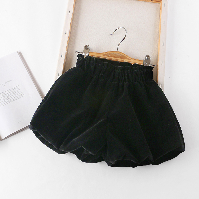 短裤丝绒裙裤花苞裤裤子丝绒