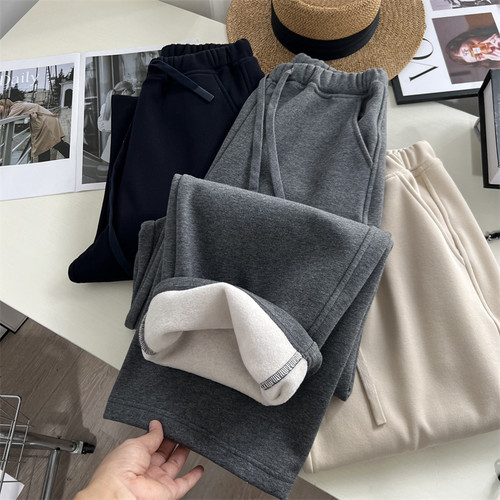 宽松显瘦休闲长裤女冬