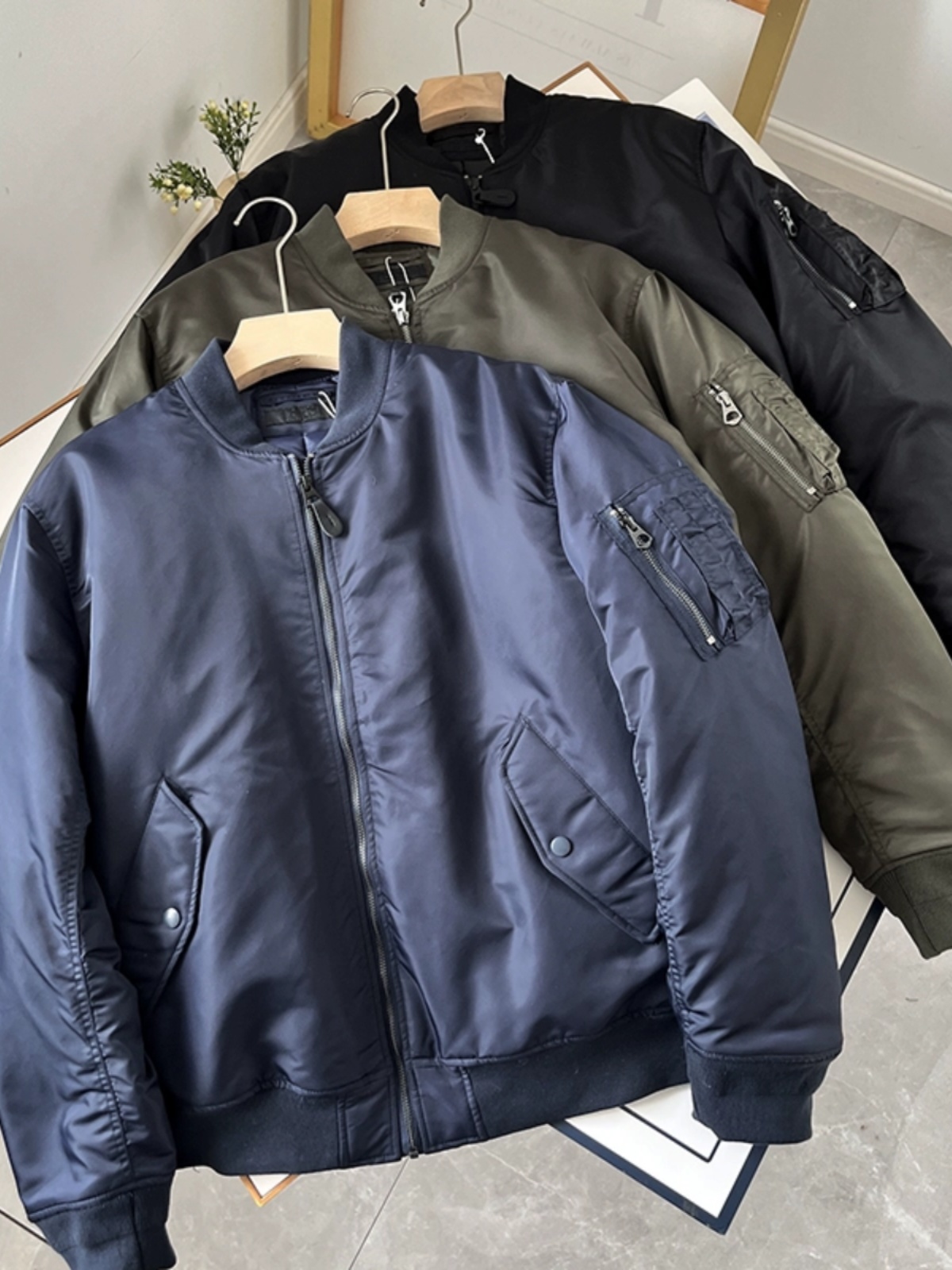 茄克防水飞行员夹克棉服外套