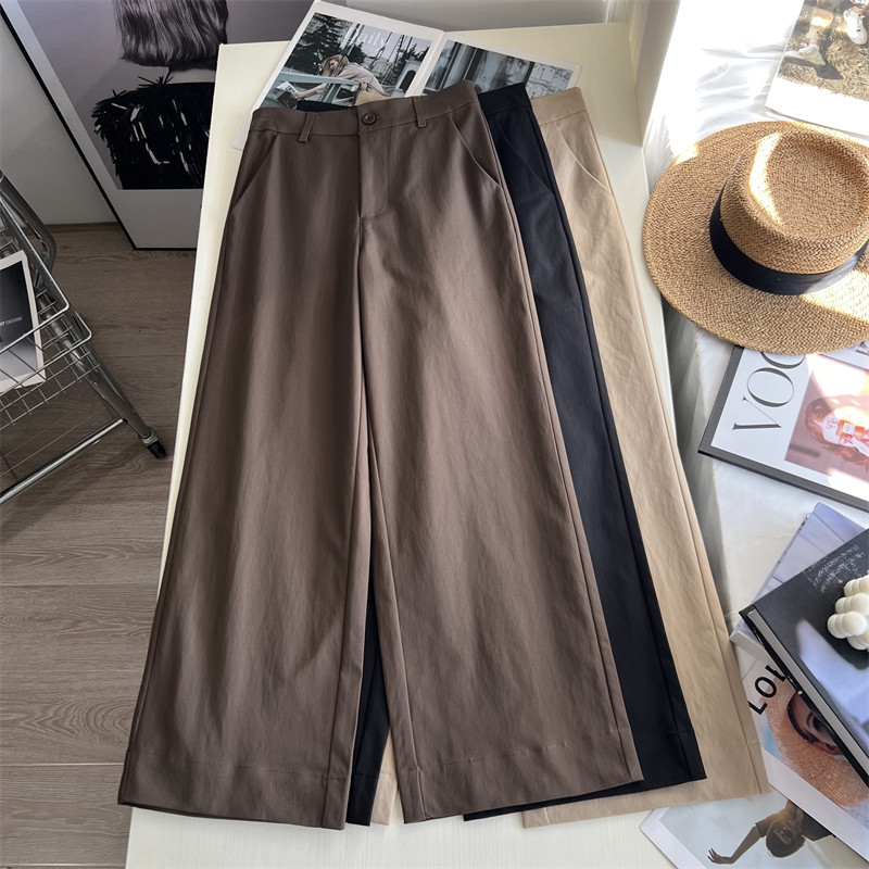 想焊在腿上的好裤~阔腿休闲裤女显瘦显腿直九分裤通勤百搭气质秋,女装/女士精品,休闲裤,淘宝优惠券,粉丝福利购,淘宝优惠卷