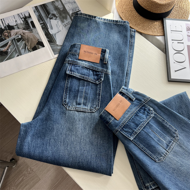 藏肉友好裤！春秋季双版本宽松弯刀裤女 梨形身材立体镰刀牛仔裤