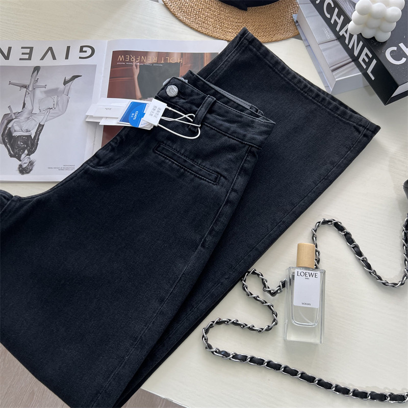 高端牛货~！复古挺阔 宽松阔腿牛仔裤松弛显瘦高腰直筒长裤拖地裤,女装/女士精品,牛仔裤,淘宝优惠券,粉丝福利购,淘宝优惠卷