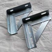 隔板托架三角支架 三角铁支架角码 90度直角带孔角铁支架打孔 承重