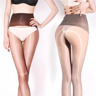 爱丝密语360无缝超薄油亮凝脂丝袜性感隐形脚尖透明黑丝连裤袜女