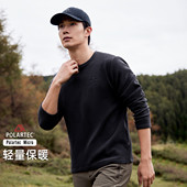 户外保暖轻量抓绒衣男春秋圆领T恤长袖 Micro Polartec 拓路者