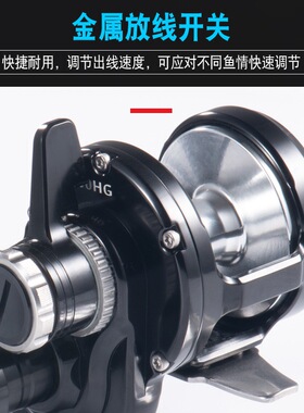 Lurekiller金属海钓慢摇铁板轮Ocean Jigger 1500HG/1501HG24公斤