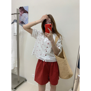 GL58 现货 甜美风v领宽松小衫 入夏思语 LWD SUSAN
