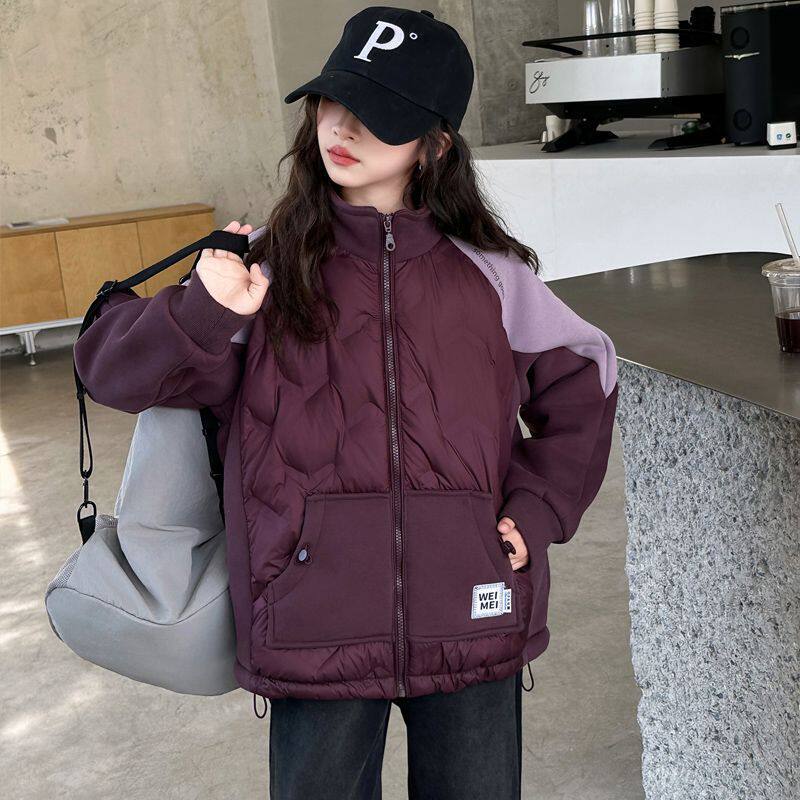 女童羽绒服内胆2025新款中大童校服保暖内穿外穿防寒服小学生