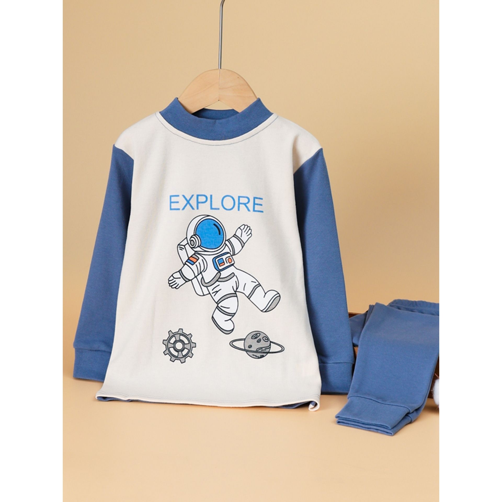 儿童睡衣冬款男童保暖内衣纯棉女童打底棉毛衫中小童秋衣秋裤套装,童装/婴儿装/亲子装,保暖上装,淘宝优惠券,粉丝福利购,淘宝优惠卷