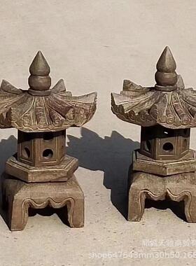 老磨盘水盘仿古石器景区装饰井口摆件石桌石磨盘现货庭院门口石墩