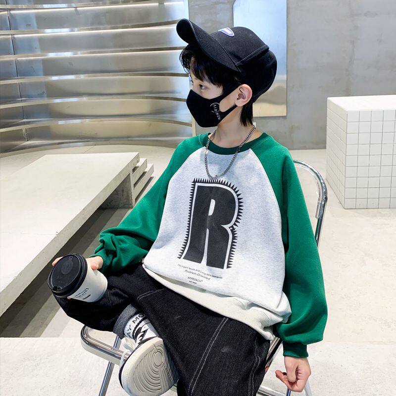 男童卫衣春秋款2026新款儿童打底衫春装炸街中大童上衣春季洋气潮