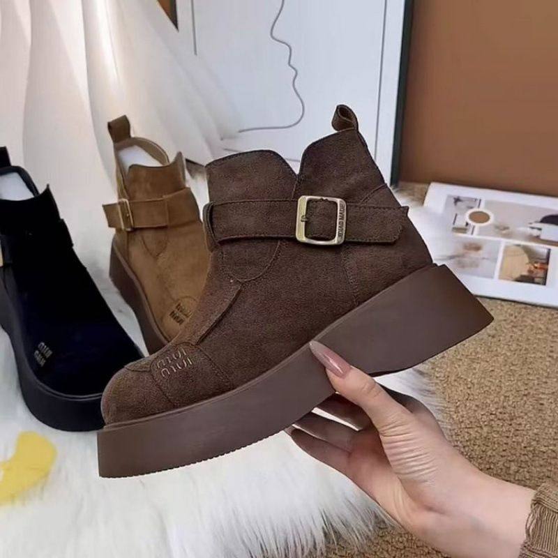厚底雪地靴女冬季新款百搭加绒加厚保暖防水防滑东北抗寒棉鞋,女鞋,马丁靴,淘宝优惠券,粉丝福利购,淘宝优惠卷