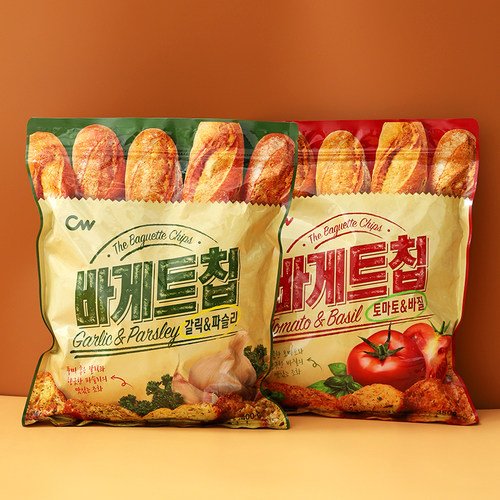 cw韩国青右面包干大蒜奶油