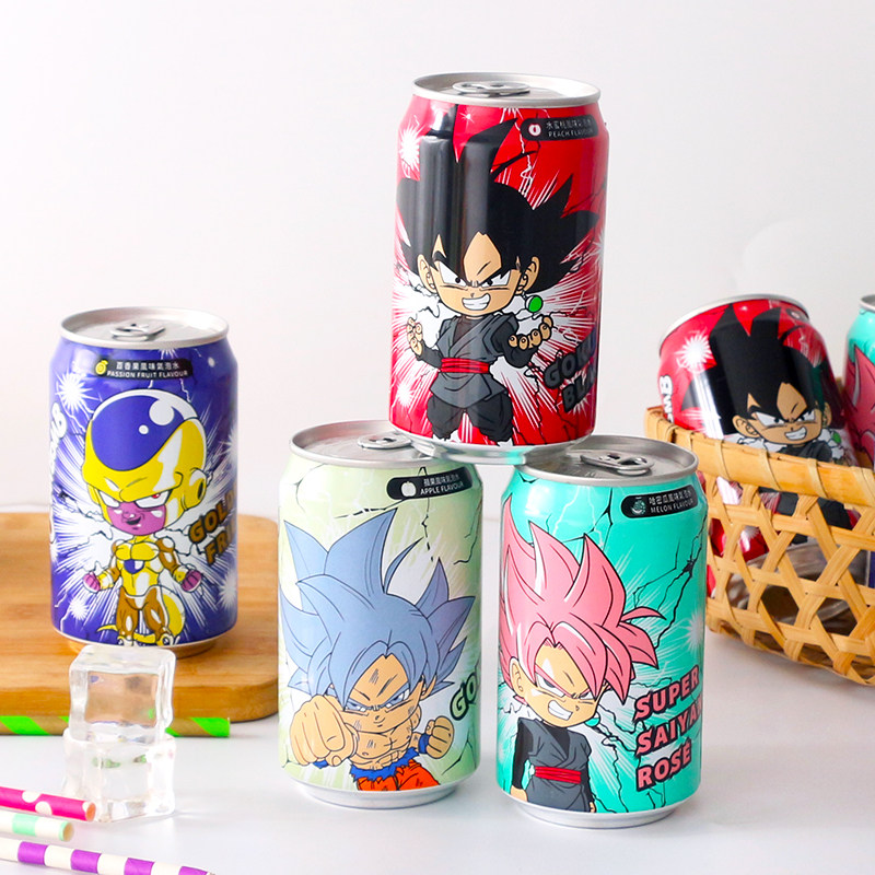 DRAGON BALL七龙珠动漫联名气泡水饮料台湾进口网红果味碳酸饮品