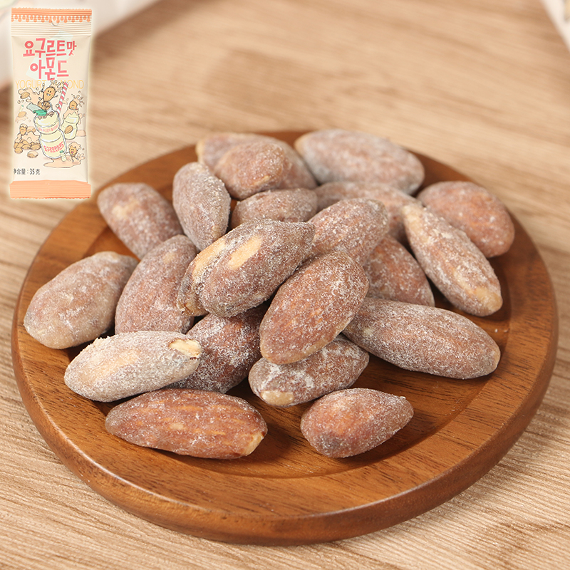 韩国进口零食 汤姆农场酸奶味扁桃仁杏仁味坚果果仁休闲零食品35g