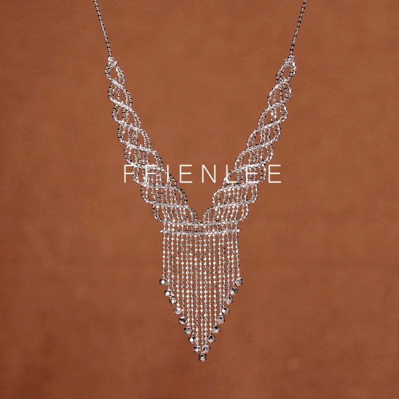 坠链均925银  维也纳夜幕 轻奢小众设计毛衣链女款时尚气质项链