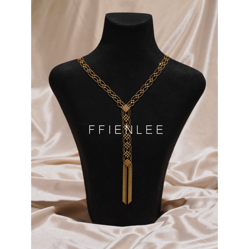 链子925银  鎏光颂 轻奢小众设计师款毛衣链女款气质个性项链,饰品/流行首饰/时尚饰品新,银饰项链,淘宝优惠券,粉丝福利购,淘宝优惠卷